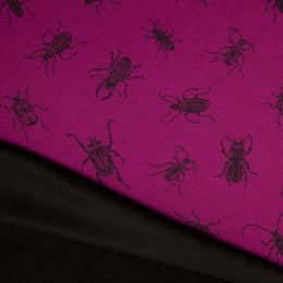 Luxury Sweatshirt Fabric | Bugs Fuchsia