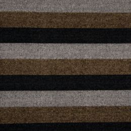 Chenille Knit Fabric | Stripe Multi Khaki