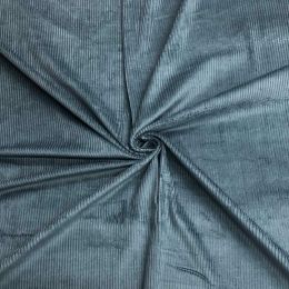 4.5w Cotton Corduroy Fabric - Washed | Teal