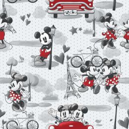 Licensed Fleece Fabric | Disney Vintage Mickey & Minnie