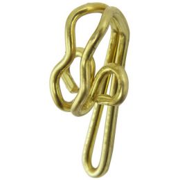 Curtain Hooks | Metal - Brass Plated | Multi Pack Options