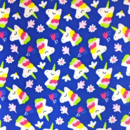 Printed Anti Pil Polar Fleece | Vibrant Unicorn