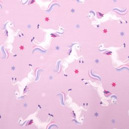 Cotton Rich Jersey Fabric | Unicorn Pink