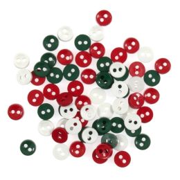 Craft & General Purpose Buttons | Assorted Festive