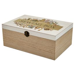 Wooden Sewing Box, Large