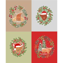Celtic Christmas Lewis & Irene | 1 Yard Squares Panel