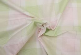 Egyptian Cotton Fabric | Check Pink