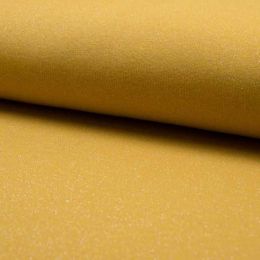 French Terry Fabric Glitter | Ochre