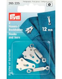 Hooks & Bars, 12mm Silver | Prym