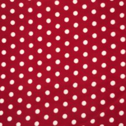 Printed AntiPil Polar Fleece | Red Background Spots