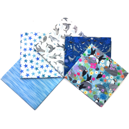 Puffin Rock Lewis & Irene Fabric | Fat Quarter Pack 3