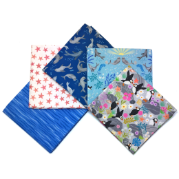 Puffin Rock Lewis & Irene Fabric | Fat Quarter Pack 2
