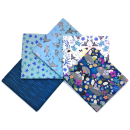 Puffin Rock Lewis & Irene Fabric | Fat Quarter Pack 1