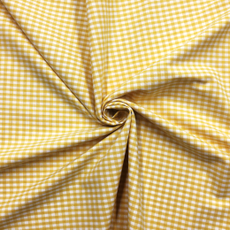 Stitch It, Eighth Of An Inch Cotton Gingham Check | Yellow