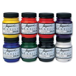 Textile Paint, 8 Colour Set - Primary/Secondary