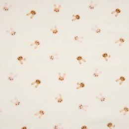 Nicky Velour Fabric | Mini Rabbits