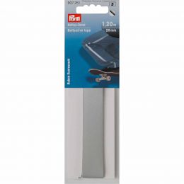 Reflective Tape - Self Adhesive | 50mm x 40cm - Silver | Prym