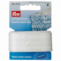 Seamed Elastic, 30mm x 1m - Nat White | Prym