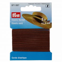 Elastic-Cord, 1.5mm x 3m - Brown | Prym