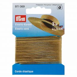 Elastic-Cord, 1.5mm x 3m - Gold Metallic | Prym