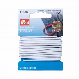 Elastic-Cord Strong, 2.5mm x 3m - White | Prym