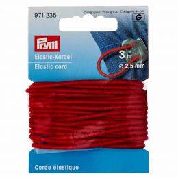 Elastic-Cord Strong, 2.5mm x 3m - Red | Prym