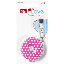 Retractable Measure | Polka Pink 150cm | Prym Love