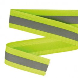 Reflective Tape, Sew On | 25mm x 2m | Yellow