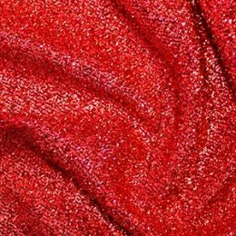Textured Sparkle Fabric | Red
