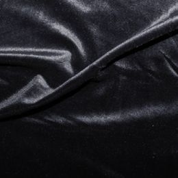 Velour Velvet Fabric | Black